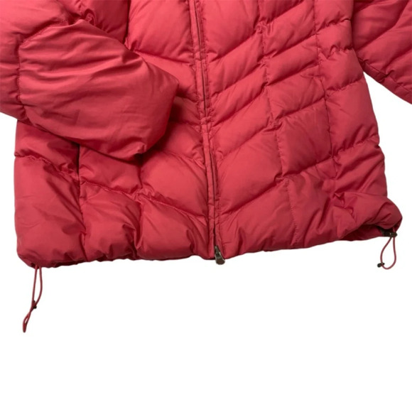 Lands End Puffer Pink Faux Fur Removable Hood Winter Jacket - Picture 7 of 16